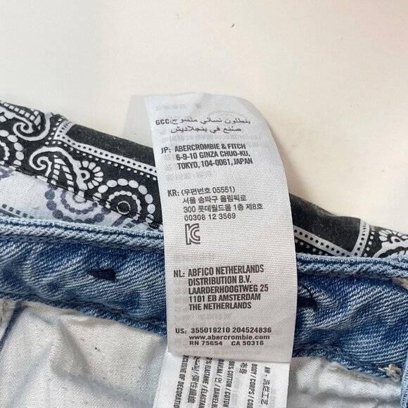 Hollister Womens Vintage Stretch Ultra High‎ Rise Mom Jeans Blue 32 Pockets - Picture 7 of 13